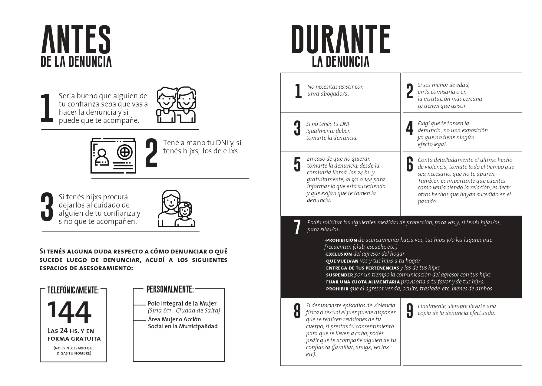 Recomendaciones para denunciar situaciones de Violencia de Género ...